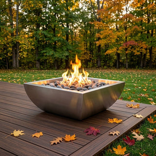 Prism Curve Square Fire Bowl - Modofire