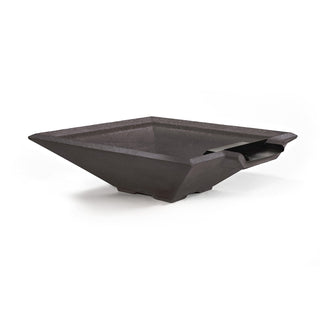 Prism Fire & Water Spillway Bowl - Cast Stone Honed Finish - modofire🔥