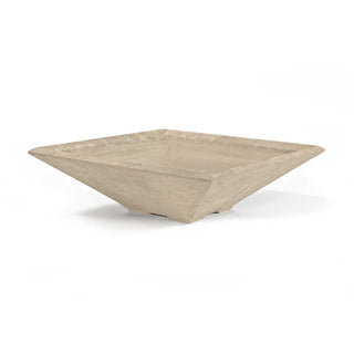 Prism Planter / Water Bowl - Cast Stone Natural Finish - modofire🔥