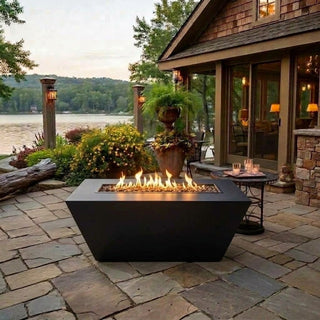 Prism Rectangle Fire Pit • Hidden Tank • LP - Modofire