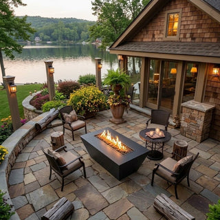 Prism Rectangle Fire Pit • Hidden Tank • LP - Modofire