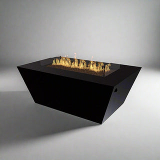 Prism Rectangle Fire Pit Table - Aluminum - Modofire