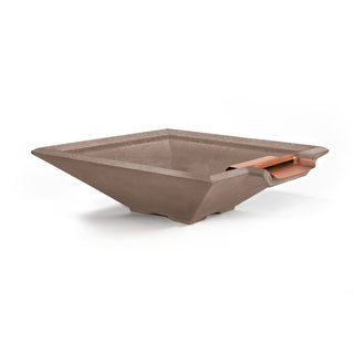 Prism Water Spillway Bowl - Cast Stone Honed Finish - modofire🔥