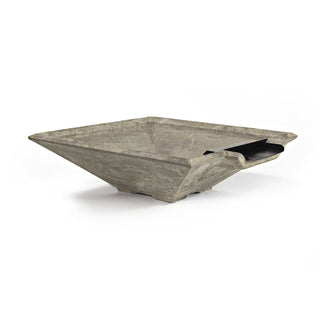 Prism Water Spillway Bowl - Cast Stone Natural Finish - modofire🔥