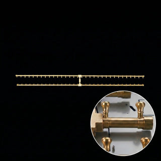 Pro Series Brass H Fire Pit Burners • Linear - Modofire