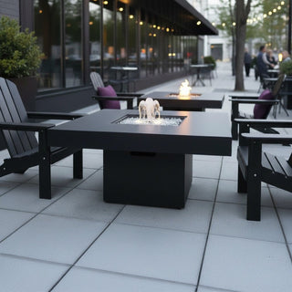 Quad Bold Fire Pit Dining Table - Modofire