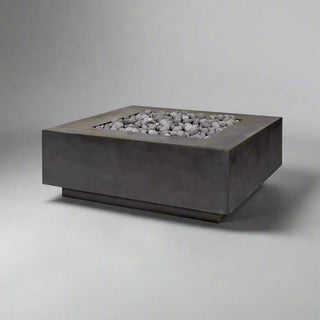 Quad Cast Fire Table - Cast Stone Honed Finish - Modofire