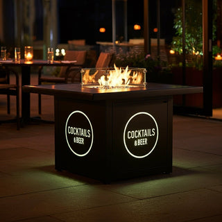 Quad Custom Fire Pit - Illuminated - Branded - Bar - modofire🔥