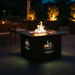 Quad Custom Fire Pit - Illuminated - Branded - Restaurant & Bar - modofire🔥