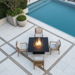 Quad Fire Pit Dining Table - Modofire
