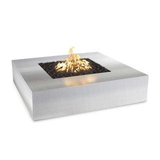 Quad Square Fire Table - Stainless Steel - Modofire