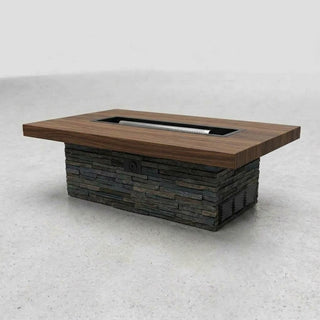 Rectangle Bold Top Fire Table Form • Hidden Tank Options - Modofire