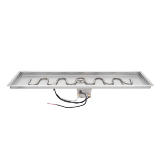 Rectangular Drop - in Pan & Stainless Steel Switchback Burner - Modofire