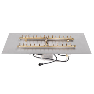 Rectangular Flat Pan and Brass Bullet 'H' Burner - Modofire