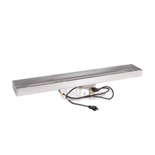 Rectangular Lipless Drop - in Pan & Stainless Steel Linear Burner - Modofire