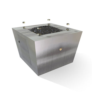 Redan Square Fire Pit - Stainless Steel - Modofire