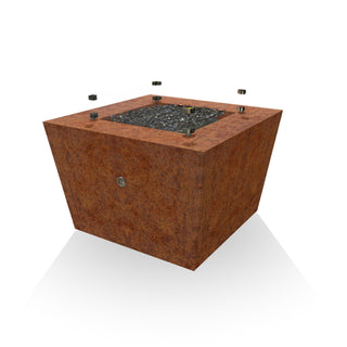 Redan Square Fire Table - Corten Steel - Modofire