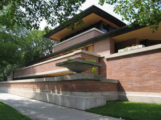 Robie House Vase Planter / Water - Square Bowl - Officially Licensed Frank Lloyd Wright - Dry Cast Sandstone - modofire🔥