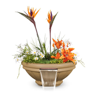 Roma Round Planter & Water Spillway Bowl - Concrete (GFRC) - Modofire