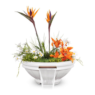 Roma Round Planter & Water Spillway Bowl - Concrete (GFRC) - Modofire