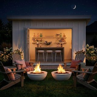 Round Fire Bowl - Powder Coated Steel - Modofire