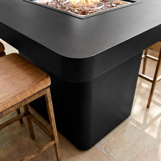 Rounded Lineo Bold Fire Bar Table - Modofire
