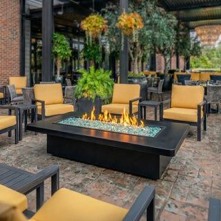 Rounded Lineo Bold Fire Coffee Table - Modofire