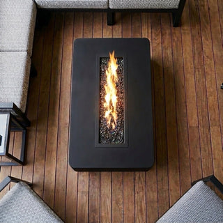 Rounded Lineo Rise Fire Pit - Modofire
