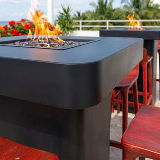 Rounded Quad Bold Fire Bar Table - Modofire