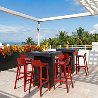 Rounded Quad Bold Fire Bar Table - Modofire
