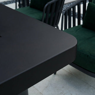 Rounded Quad Bold Fire Dining Table - Modofire