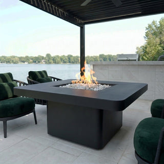 Rounded Quad Bold Fire Dining Table - Modofire