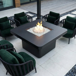 Rounded Quad Bold Fire Dining Table - Modofire