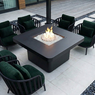 Rounded Quad Bold Fire Dining Table - Modofire