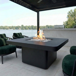 Rounded Quad Bold Fire Dining Table - Modofire