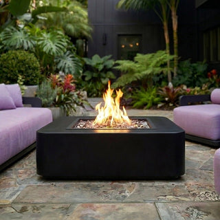 Rounded Quad Rise Fire Pit Table - Modofire