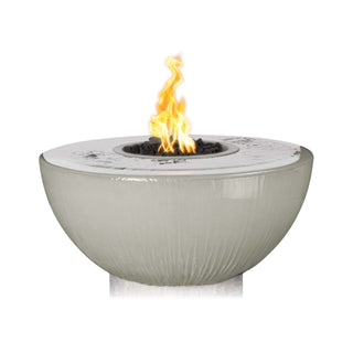 Sedona Round Fire and Water Spillway Fountain Bowl - 360 Spill - Concrete (GFRC) - Modofire