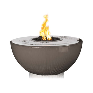 Sedona Round Fire and Water Spillway Fountain Bowl - 360 Spill - Concrete (GFRC) - Modofire