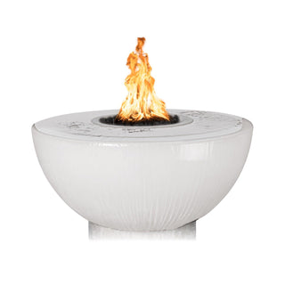 Sedona Round Fire and Water Spillway Fountain Bowl - 360 Spill - Concrete (GFRC) - Modofire