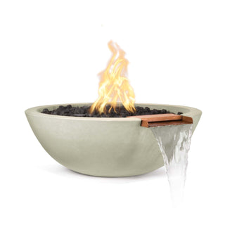 Sedona Round Fire & Water Spillway Bowl - Concrete (GFRC) - Modofire