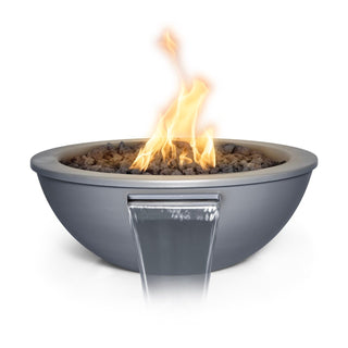 Sedona Round Fire & Water Spillway Bowl - Powder Coated Steel - Modofire