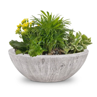 Sedona Round Planter / Water Bowl - Wood Grain Concrete - Modofire