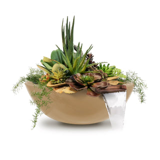 Sedona Round Planter & Water Spillway Bowl - Concrete (GFRC) - Modofire