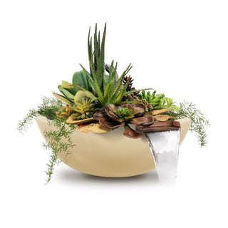 Sedona Round Planter & Water Spillway Bowl - Concrete (GFRC) - Modofire