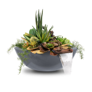 Sedona Round Planter & Water Spillway Bowl - Concrete (GFRC) - Modofire