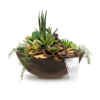 Sedona Round Planter & Water Spillway Bowl - Concrete (GFRC) - Modofire