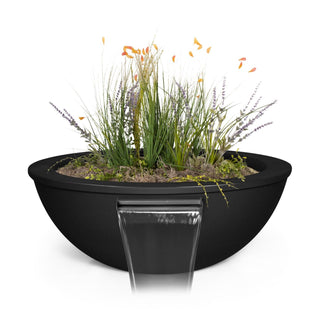 Sedona Round Planter & Water Spillway Bowl - Powder Coated Steel - Modofire