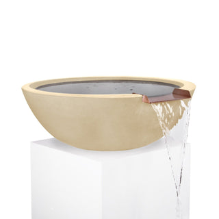 Sedona Round Water Spillway Bowl - Concrete (GFRC) - Modofire