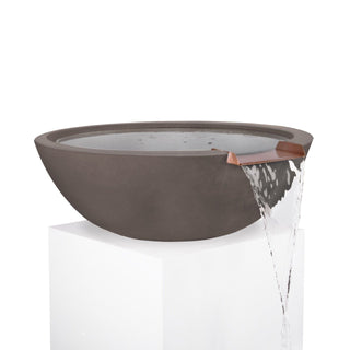 Sedona Round Water Spillway Bowl - Concrete (GFRC) - Modofire