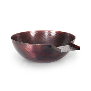 Sedona Round Water Spillway Bowl - Hammered Copper - modofire🔥